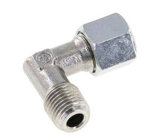 R 1/4'' Macho x 8L Codo de acero galvanizado de 90 grados 315 Bar DIN 2353