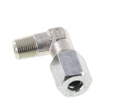 R 1/8'' Macho x 6L Codo de acero galvanizado de 90 grados 315 Bar DIN 2353