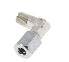 R 1/8'' Macho x 6L Codo de acero galvanizado de 90 grados 315 Bar DIN 2353