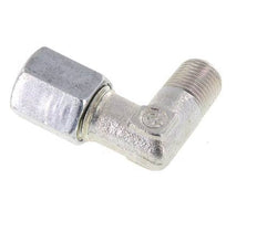 R 1/8'' Macho x 6L Codo de acero galvanizado de 90 grados 315 Bar DIN 2353