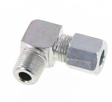 R 1/8'' Macho x 6LL Codo de 90 grados de acero galvanizado 100 Bar DIN 2353