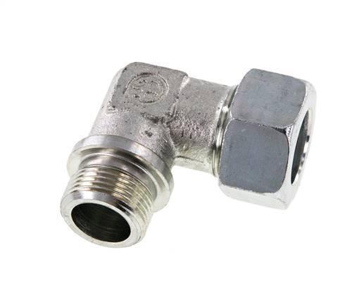 G 3/4'' Macho x 22L Codo de 90 grados de acero galvanizado 160 Bar DIN 2353