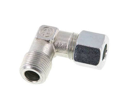 R 3/8'' Macho x 10L Codo de acero galvanizado de 90 grados 315 Bar DIN 2353