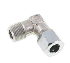 R 3/8'' Macho x 10L Codo de acero galvanizado de 90 grados 315 Bar DIN 2353