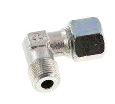 R 3/8'' Macho x 10S Codo de 90 grados de acero galvanizado 630 Bar DIN 2353