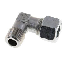 R 3/8'' Macho x 12L Codo de acero galvanizado de 90 grados 315 Bar DIN 2353