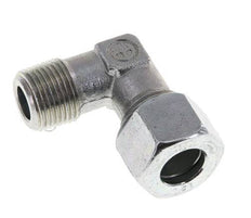 R 3/8'' Macho x 12L Codo de acero galvanizado de 90 grados 315 Bar DIN 2353