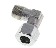 R 3/8'' Macho x 12L Codo de acero galvanizado de 90 grados 315 Bar DIN 2353