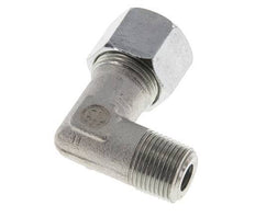 R 3/8'' Macho x 12S Codo de 90 grados de acero galvanizado 630 Bar DIN 2353