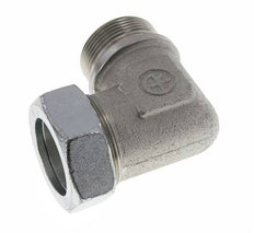 G 1 1/2'' Macho x 42L Codo de 90 grados de acero galvanizado 160 Bar DIN 2353
