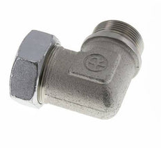 G 1 1/2'' Macho x 42L Codo de 90 grados de acero galvanizado 160 Bar DIN 2353