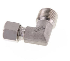 R 1/2'' Macho x 10L Codo de 90 grados de acero inoxidable 315 Bar DIN 2353