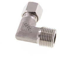 R 1/2'' Macho x 10L Codo de 90 grados de acero inoxidable 315 Bar DIN 2353