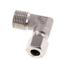 R 1/2'' Macho x 10L Codo de 90 grados de acero inoxidable 315 Bar DIN 2353