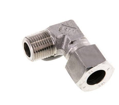 R 1/2'' Macho x 16S Codo de 90 grados de acero inoxidable 400 Bar DIN 2353