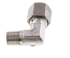 R 1/4'' Macho x 8S Codo de 90 grados de acero inoxidable 630 Bar DIN 2353