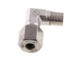 R 1/4'' Macho x 8S Codo de 90 grados de acero inoxidable 630 Bar DIN 2353