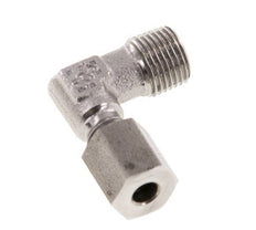 R 1/8'' Macho x 4LL Codo de 90 grados de acero inoxidable 100 Bar DIN 2353