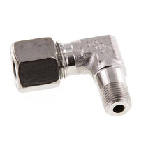 R 1/8'' Macho x 8L Codo de 90 grados de acero inoxidable 315 Bar DIN 2353