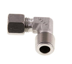 R 3/8'' Macho x 8L Acero inoxidable Codo de 90 grados 315 Bar DIN 2353