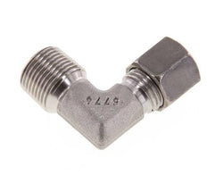 R 3/8'' Macho x 8L Acero inoxidable Codo de 90 grados 315 Bar DIN 2353
