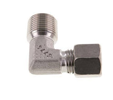R 3/8'' Macho x 8L Acero inoxidable Codo de 90 grados 315 Bar DIN 2353