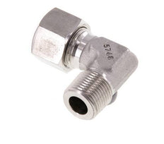 R 3/8'' Macho x 12L Codo de 90 grados de acero inoxidable 315 Bar DIN 2353