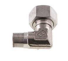 R 3/8'' Macho x 15L Codo de 90 grados de acero inoxidable 315 Bar DIN 2353