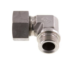 G 1'' Macho x 25S Codo de 90 grados de acero inoxidable 400 Bar DIN 2353