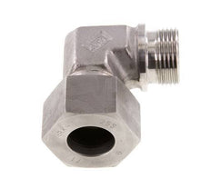 G 1'' Macho x 25S Codo de 90 grados de acero inoxidable 400 Bar DIN 2353