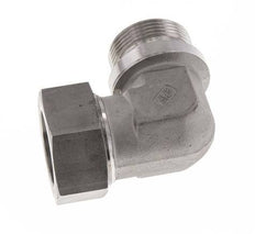 G 1 1/4'' Macho x 35L Codo de 90 grados de acero inoxidable 160 Bar DIN 2353