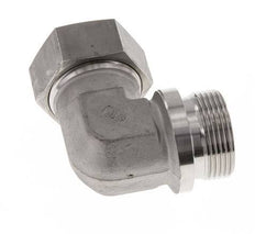 G 1 1/4'' Macho x 35L Codo de 90 grados de acero inoxidable 160 Bar DIN 2353