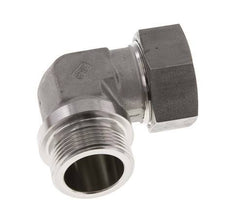 G 1 1/4'' Macho x 35L Codo de 90 grados de acero inoxidable 160 Bar DIN 2353