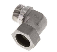G 1 1/4'' Macho x 35L Codo de 90 grados de acero inoxidable 160 Bar DIN 2353