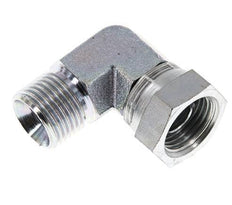 G 1/2'' M/F Codo de 90 grados de acero galvanizado 300 Bar - Hidráulico