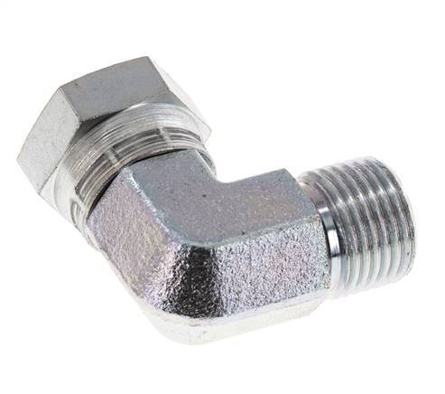 G 1/2'' M/F Codo de 90 grados de acero galvanizado 300 Bar - Hidráulico