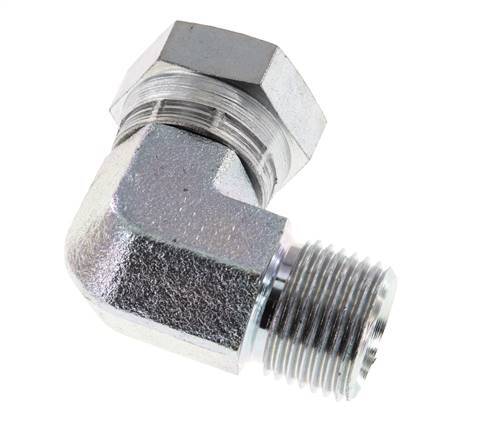 G 1/2'' M/F Codo de 90 grados de acero galvanizado 300 Bar - Hidráulico