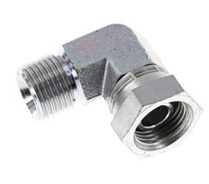 G 1/2'' M/F Codo de 90 grados de acero galvanizado 300 Bar - Hidráulico