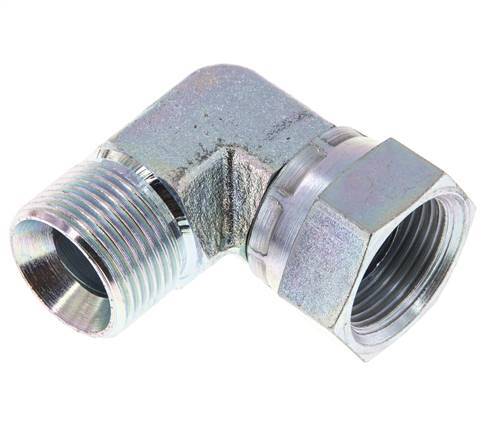G 3/4'' M/F Codo de 90 grados de acero galvanizado 175 Bar - Hidráulico