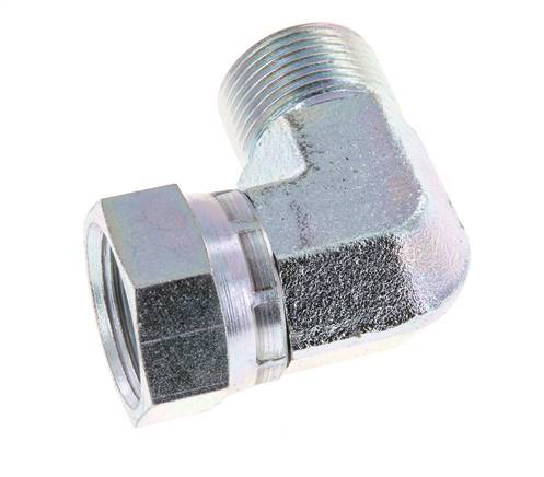 G 3/4'' M/F Codo de 90 grados de acero galvanizado 175 Bar - Hidráulico