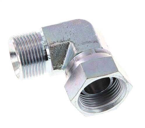 G 3/4'' M/F Codo de 90 grados de acero galvanizado 175 Bar - Hidráulico