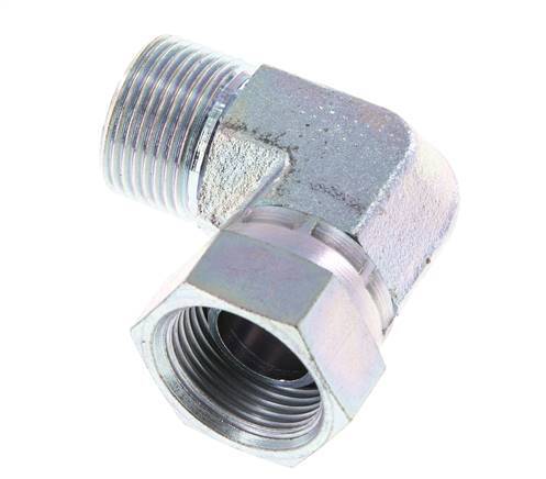 G 3/4'' M/F Codo de 90 grados de acero galvanizado 175 Bar - Hidráulico