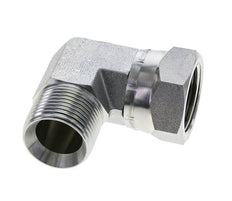 G 1'' M/F Codo de 90 grados de acero galvanizado 150 Bar - Hidráulico