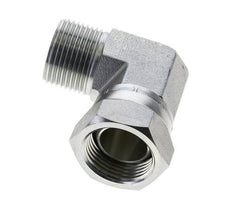 G 1'' M/F Codo de 90 grados de acero galvanizado 150 Bar - Hidráulico