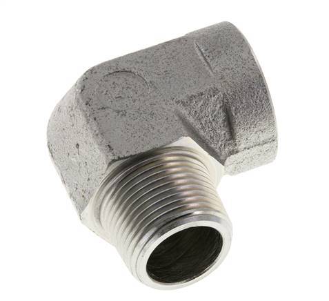 1'' NPT x 1'' NPT M/F Codo de 90 grados de acero galvanizado 140 Bar - Hidráulico