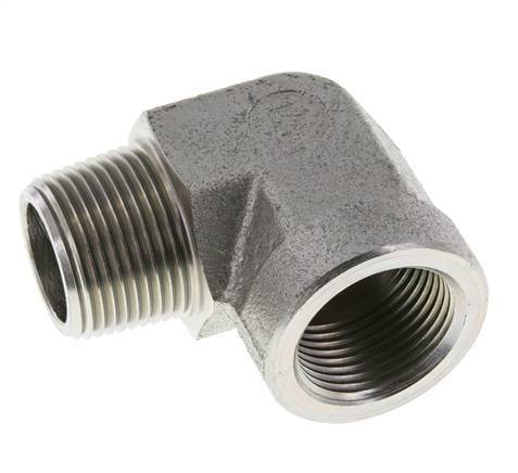 1'' NPT x 1'' NPT M/F Codo de 90 grados de acero galvanizado 140 Bar - Hidráulico