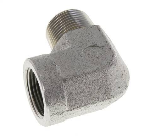 1'' NPT x 1'' NPT M/F Codo de 90 grados de acero galvanizado 140 Bar - Hidráulico