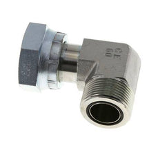 UN 1-7/16''-12 x UN 1-7/16''-12 M/F Codo de 90 grados de acero galvanizado ORFS 400 Bar - Hidráulico