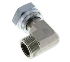 UN 1-7/16''-12 x UN 1-7/16''-12 M/F Codo de 90 grados de acero galvanizado ORFS 400 Bar - Hidráulico
