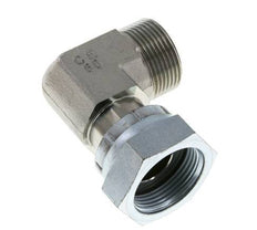 UN 1-7/16''-12 x UN 1-7/16''-12 M/F Codo de 90 grados de acero galvanizado ORFS 400 Bar - Hidráulico